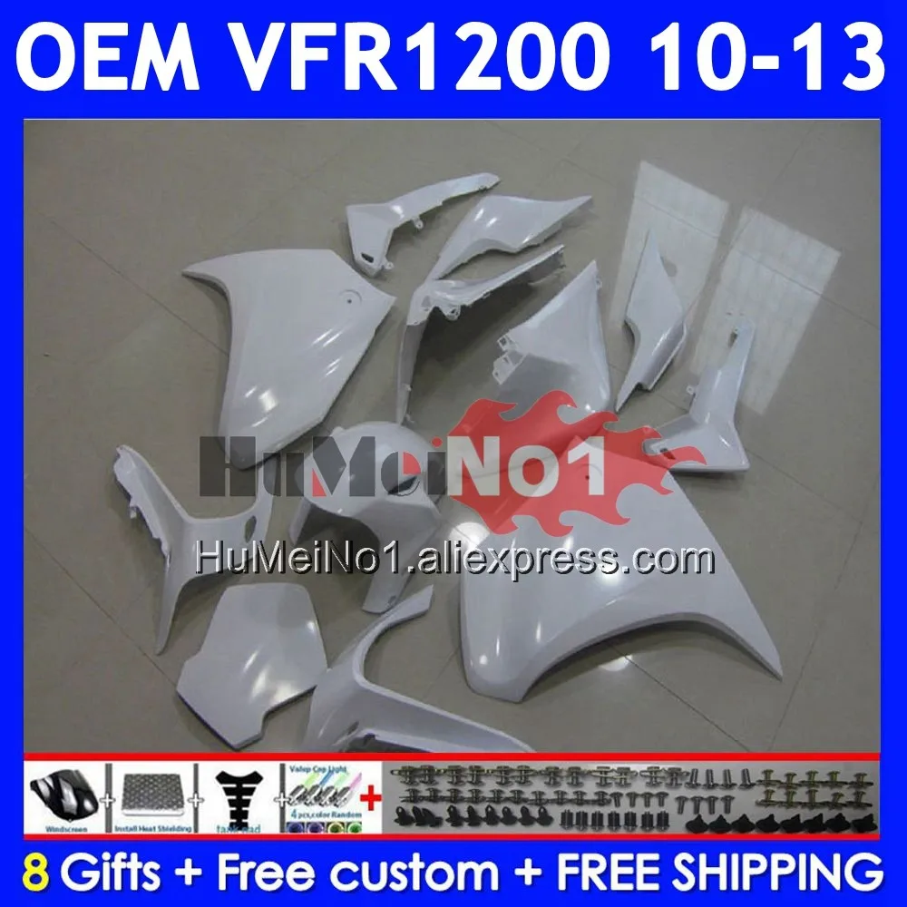 Injection For HONDA Crosstourer VFR 1200 VFR1200 RR CC 71No.12 VFR1200RR All white 10 11 12 13 2010 2011 2012 2013 Fairings