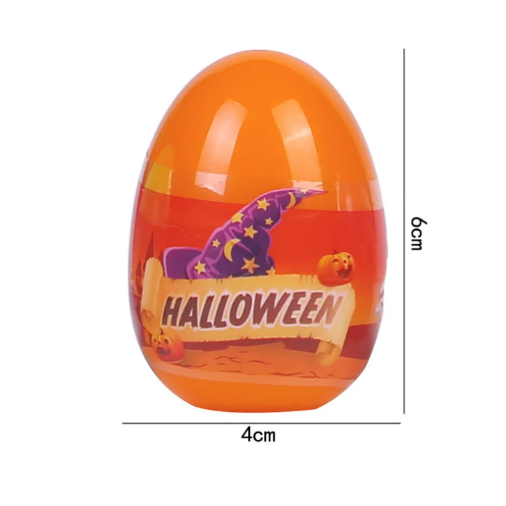 6/8/12Pcs Fun 4x6cm Halloween Egg Prank Party Gift for Halloween Ghost Festival Prank Horror Theme Party Gift Decoration