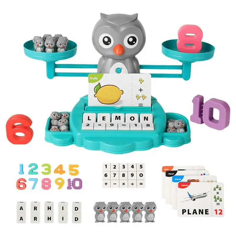 

Balance Math Game Montessori Counting Toys With Fun Animal Learning Card STEM Counting & Sorting Game Learning Balance Skill