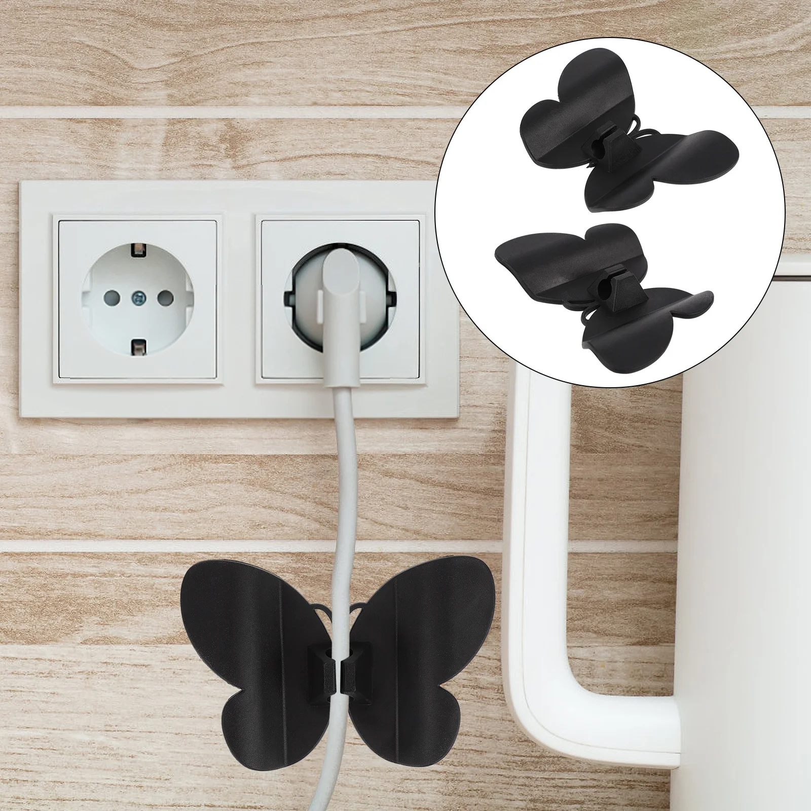 4 قطع من منظم لف الحبل الجميل البسيط لأجهزة المطبخ، حامل كابل بلاستيكي مقاوم للتآكل لصانع القهوة وعصارة الهواء #2