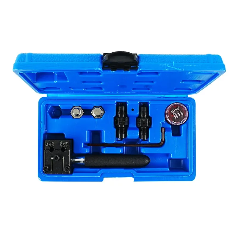 for 7 Piece Brake Tube Flare Tool Kit for 3/16 Inch and 1/4 Inch Copper Pipe Double Flaring Tool Set Automotive Repair Hand