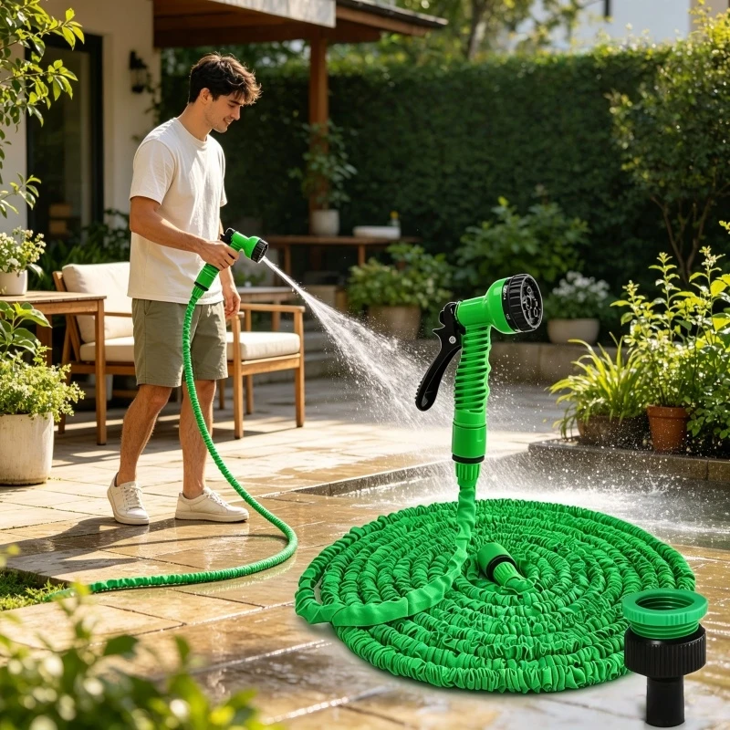 Expandable Magic Hose, High-Pressure Car Wash, 7Water Spraying Functions, Water Gun, Home Garden Watering Hose garden hose