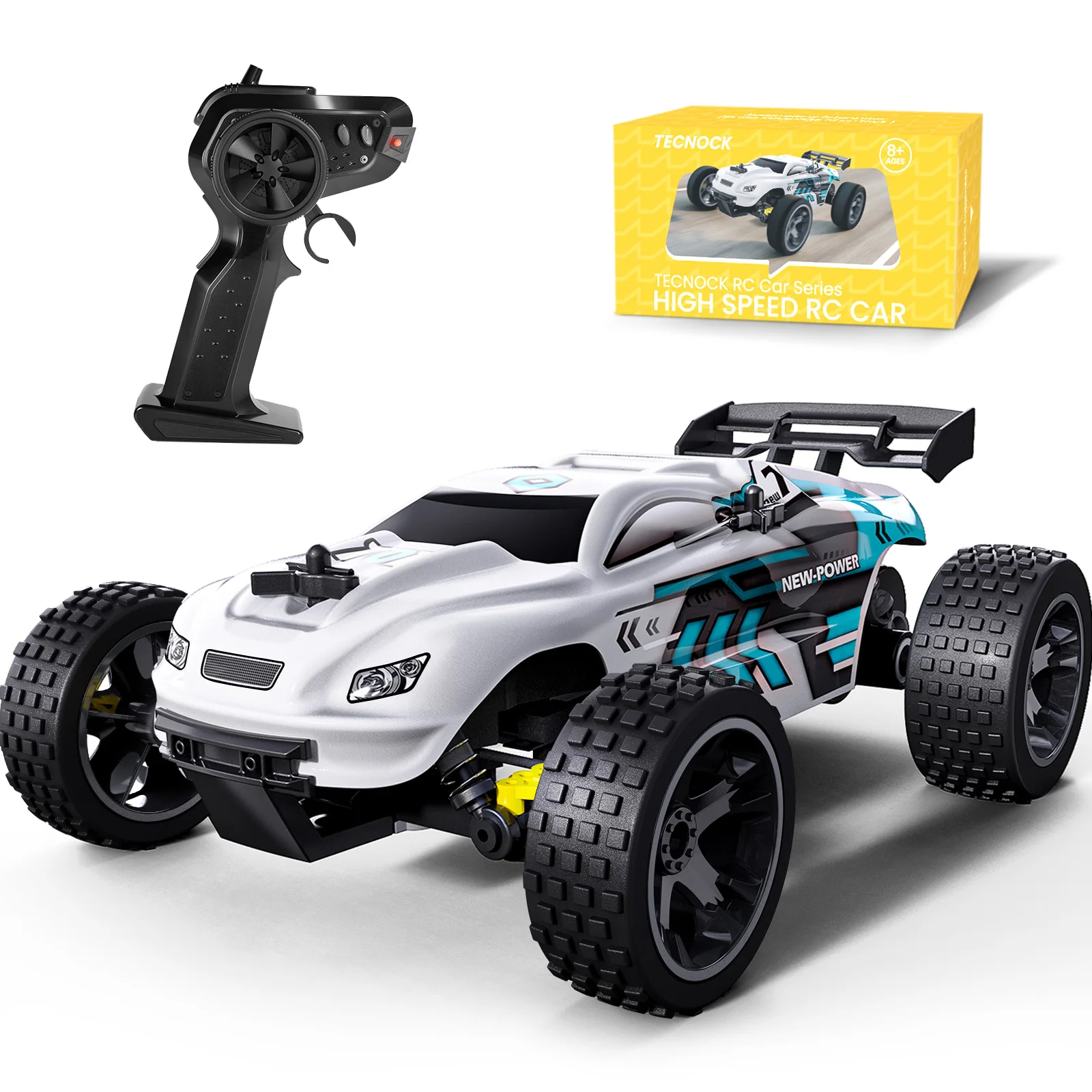 RC Cars Remote Control Car for Kids, 1:18 Scale 20 KM/H 2WD Offroad Buggy, 2.4GHz RC Racing Car with 50-Min Playtime, Toys Gifts