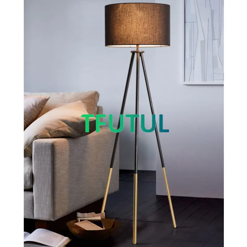 

Remote Dimming Tripod Design Living Room Floor Lamps Bedroom Bedside Standing Lights Led Ambient Lighting Home Decoration