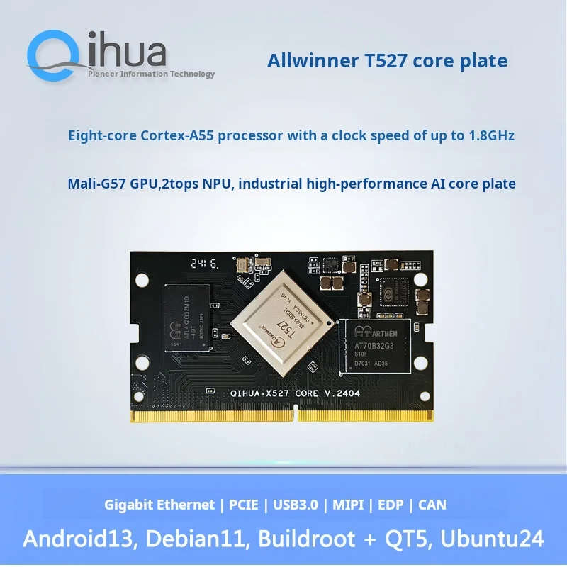 Allwinner A527/T527 Industrial SBC – Octa-Core Linux/Android Development Board with Ubuntu/Debian Support, High-Performance
