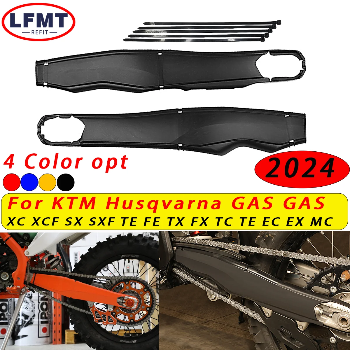 

Motorcycle Swingarm Swing Arm Protector For KTM SX SX-F XC XC-F Husqvarna PRO FC FE FX TC TE TX125 250 300 450 2023 2024 MOTO