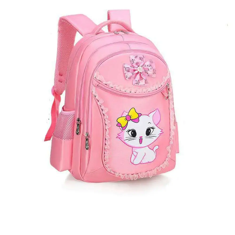 Multi-function Princess Cat Backpack New Kindergarten Bags Waterproof Dual Shoulder Bag Cute Doll Handbag Girl