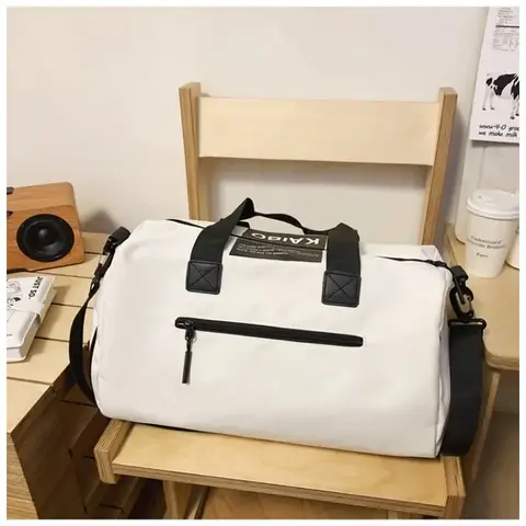 남성용 방수 나일론 여행 토트백, 대용량 솔리드 지퍼 레터 핸드백, 2024 인기 판매, 캐주얼 토트백