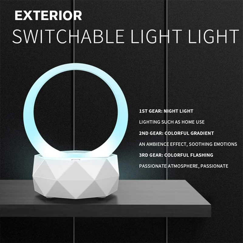 LED Bluetooth Speaker Night Light Portable Wireless Speaker Lamp Colorful RGB LED Themes Atmosphere Lighting