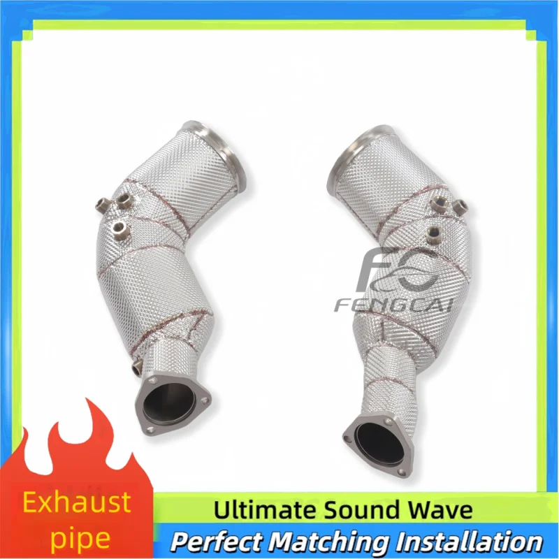 

Выхлопная труба с высоким потоком для Audi RS6 RS7 C8 4.0T 2021-2022 с OPF из нержавеющей стали с теплоизоляцией Модернизированная мощность