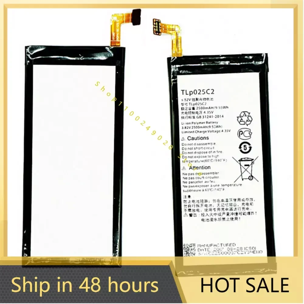 TLP025C2 TLP025C1 2500mah 9.55wh 3.82v for Alcatel One Touch POP 4 Plus 4+ 5056D A N O W Smartphone batteries