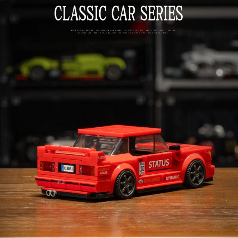Klassische Racing Auto Modell Bausteine Berühmte Serie Geländewagen Jungen Montage Sammeln Spielzeug MOC Kleine Ziegel DIY Geschenk