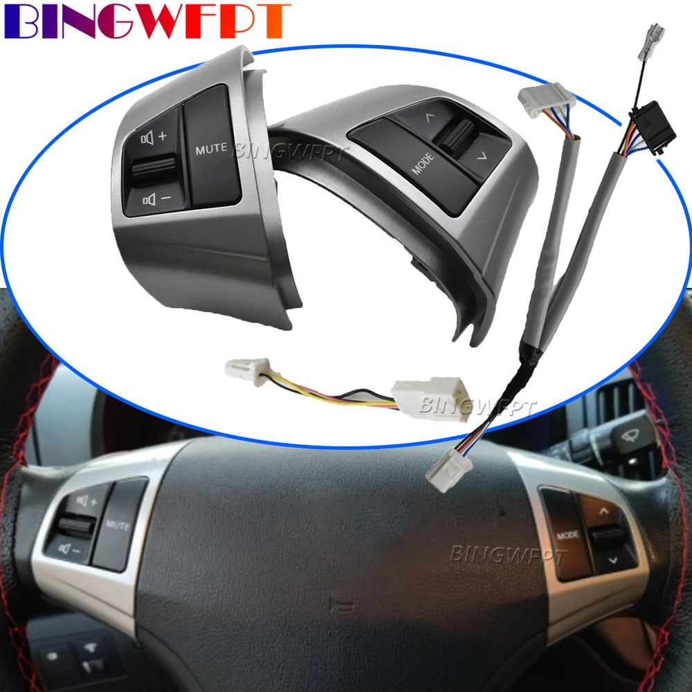 6 Keys Multifunction Steering Wheel Remote Volume Control Button For Hyundai Elantra HD 2008 2009 2010 2011