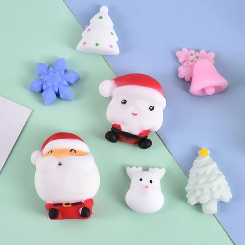 Mochi Christmas Decompression Toy Mochi Snowman Toy Mini babbo natale Cute Kawaii Decompression Toy regalo di natale