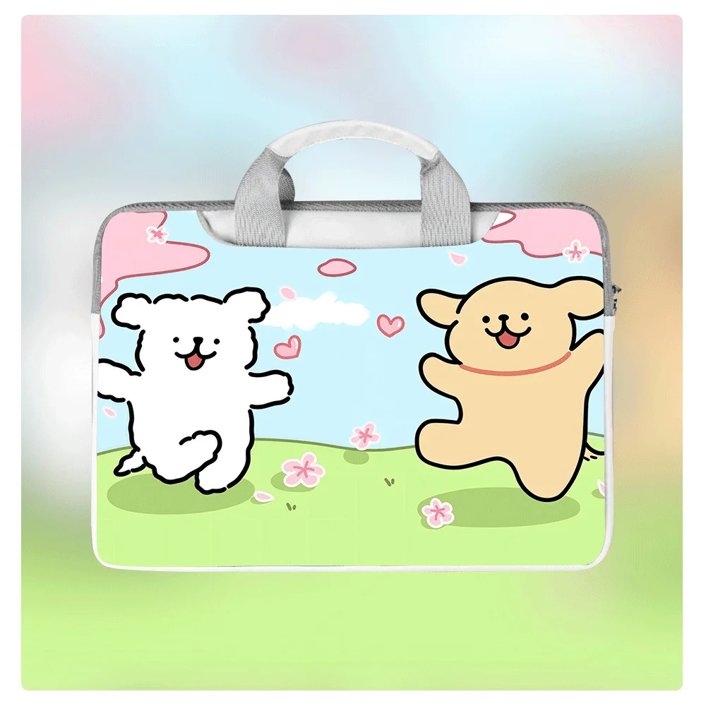 

Fashionable Cartoon Dog Laptop Liner Bag Printed Waterproof and Shockproof 12 13 16 Inch Large Capacity Storage Bag for Gifts
