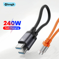 Elough PD3.1 USB C To Type C Short Cable 20/15cm 240W 6A Magnetic Fast Charging Cable For iPhone 17 Pro Samsung Smart Bracelet