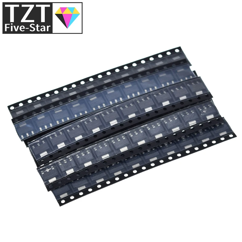 TZT 70 قطعة = 7 أنواع * 10 قطعة AMS1117 مجموعة وحدة منظم الجهد