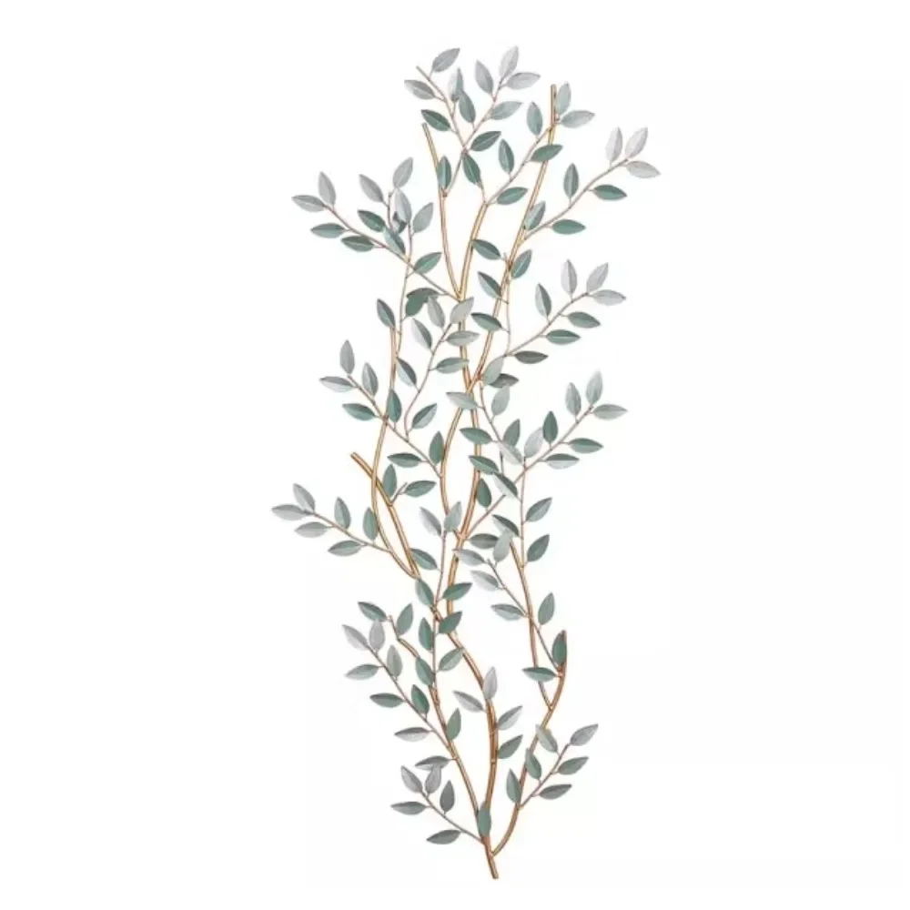 Creative Wall Hanging Decoration, Three-dimensional Restaurant Entrance Grille Wall Decoration, Bedroom Room Iron Green Plant Wa