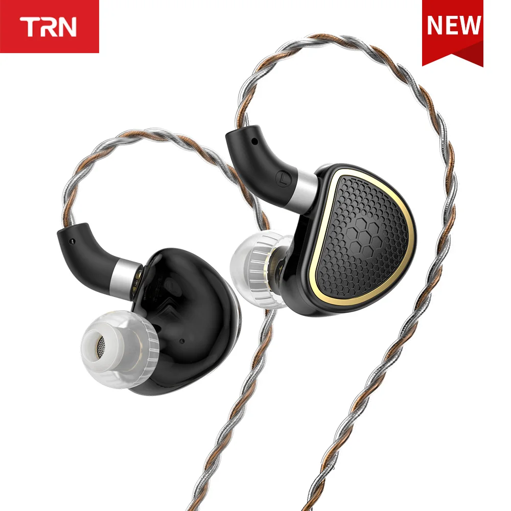 TRN Xuanwu SPD+BA Earphone In Ear Hybrid Planar HIFI Detachable Cable Headphones IEM 3.5mm Sport Earplug Headset Earbuds For MT3