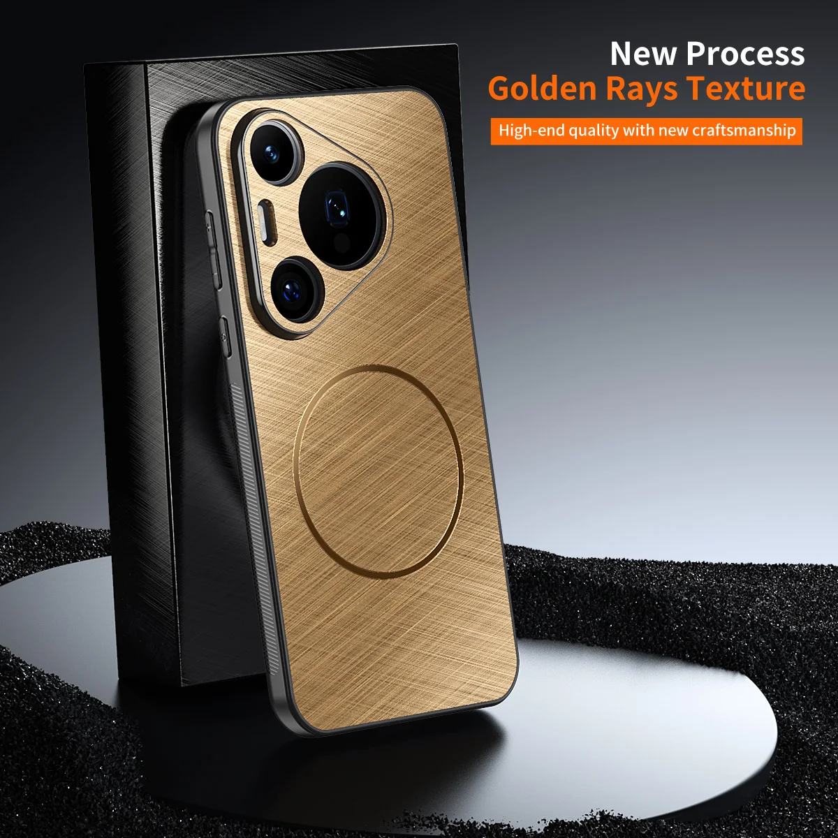 For OnePlus 13 12 Luxury Gold Wire Textured Coil Magnetic All-Inclusive Dropproof Phone Case