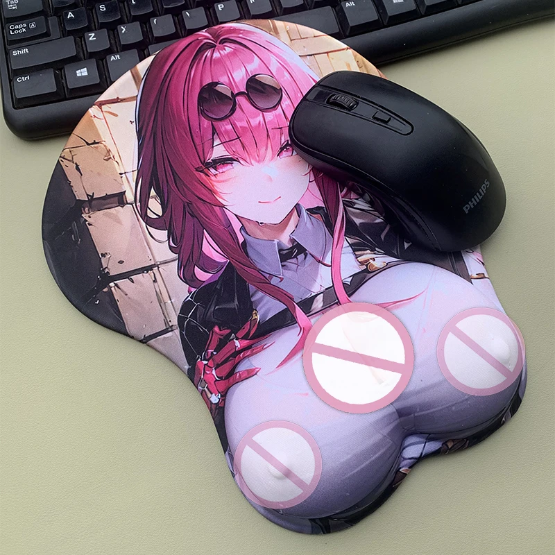 المدرسة الثانوية D × D Rias Gremory ثلاثية الأبعاد مثير الجمال Oppai ماوس الوسادة مع مسند المعصم أنيمي الثدي سيليكون ألعاب الكمبيوتر لتقوم بها بنفسك حصيرة مكتبية Customi