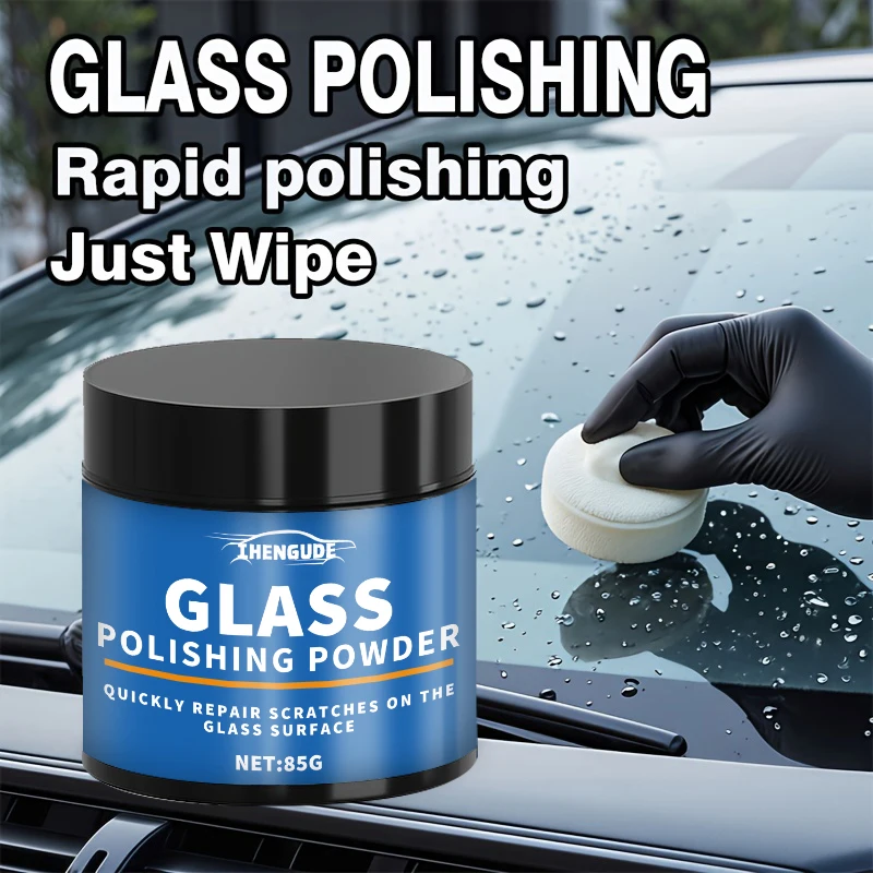 Glass Polishing Powder - Professional Car Windshield Scratch Remover, Camper Mirror Clarity Restorer view 2