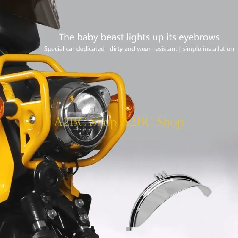 A2BC دراجات نارية المصباح الأمامي تقليم تزيين الطرف العلوي تغطية القصب غطاء الحواجب الشباك لـ ACC110 #2