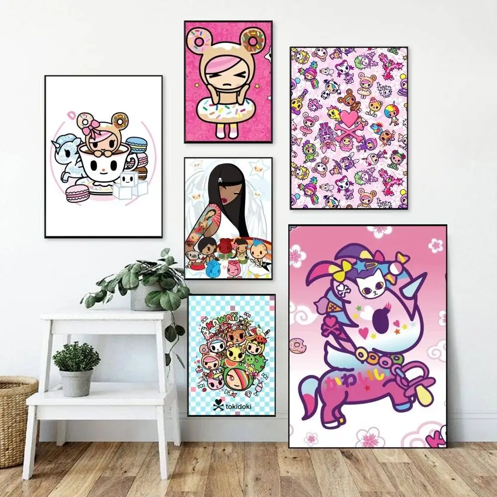 T-Tokidoki-S   Poster Perfect Space Sticker Self Adhesive for Office Home Theater Wall Art Decor Fancy Gift