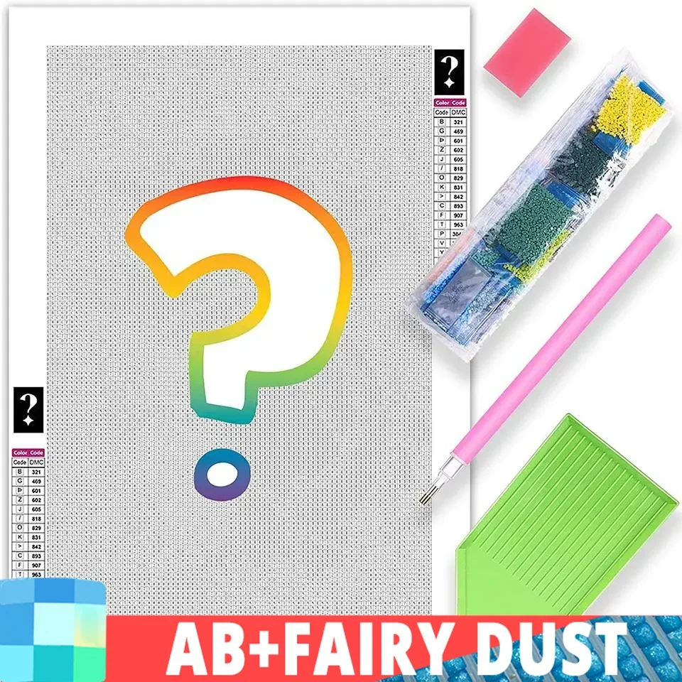 Drill Mystery Diamond Painting Surprise Gift Random Picture Mysterious Full DIY Home Decor Childrens