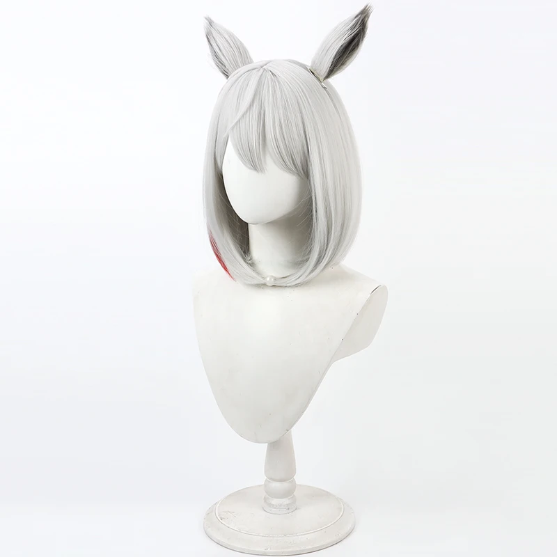 Game Xenoblade  Mio Cos Cosplay Wig Halloween Carnival Party Prop Synthetic Hair Heat Resistant Fiber + Wig Cap