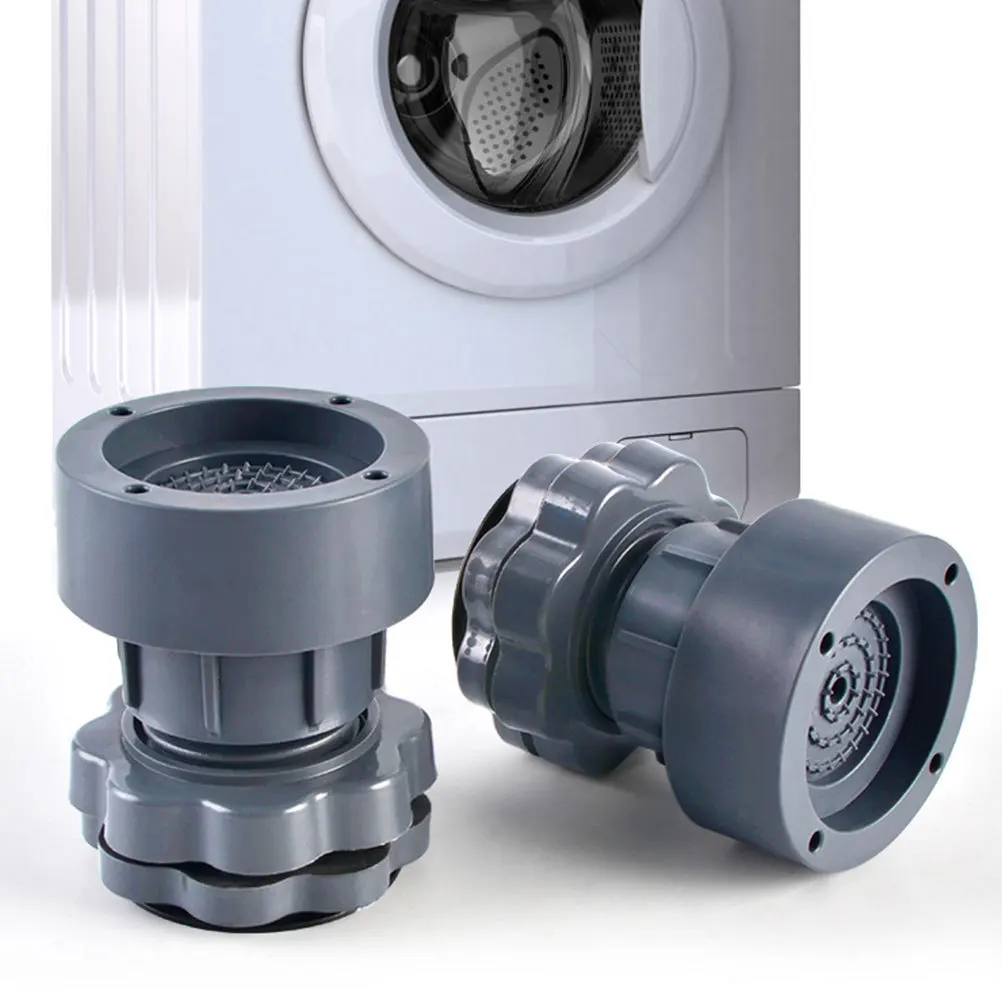 

4Pcs Washing Machine Foot Pads Strong Load Bearing Non-Slip Shock Absorbing Furniture Heightening Pads for Washer Dryer