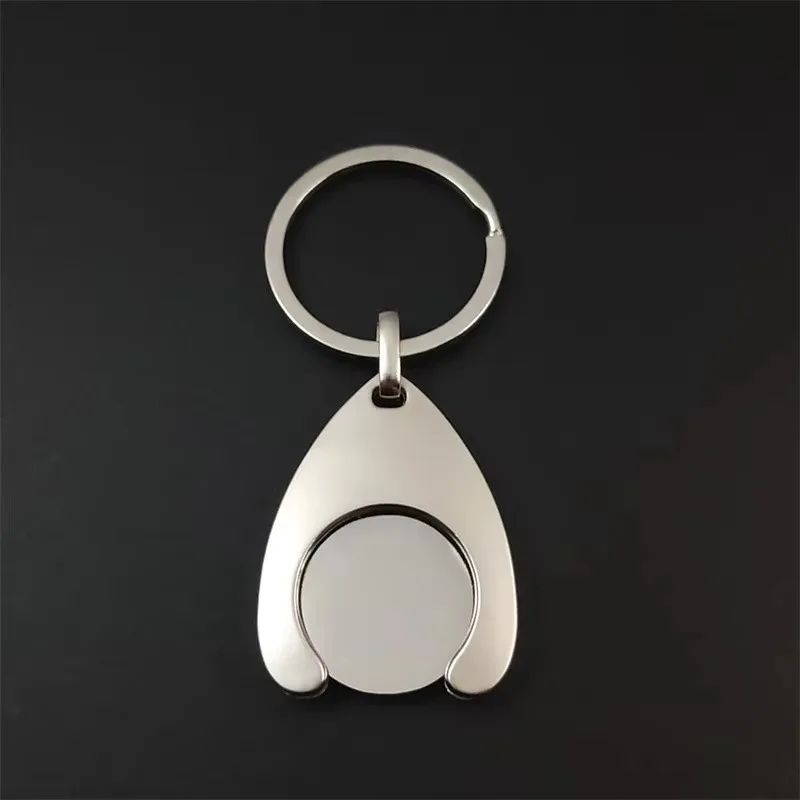 Ouyuan Dollar Metal Token Keychain Small Gift Supermarket Shopping Cart Token Party Gift, Practical Gift