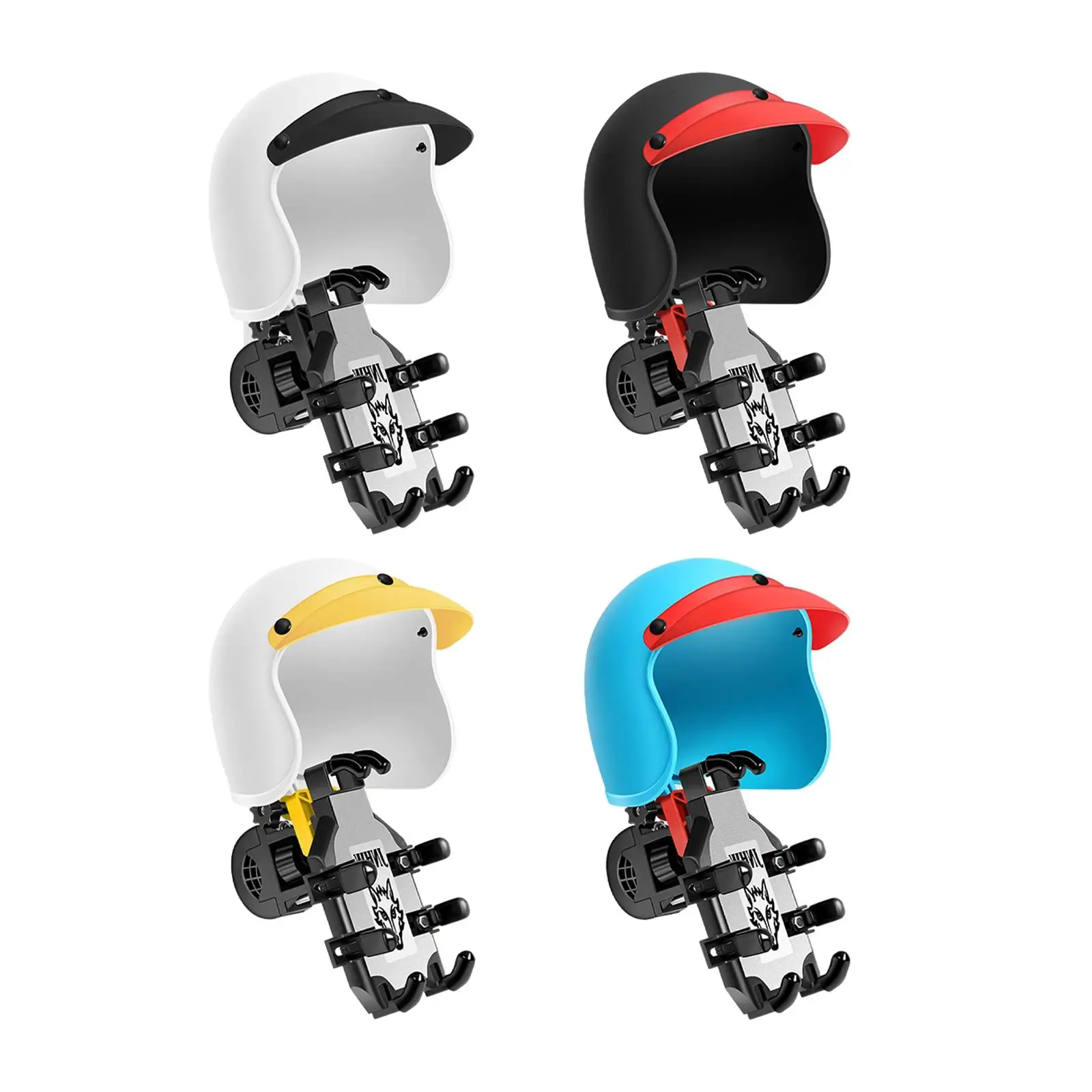 Bike Phone Stand Sun Visor Handlebar Hat Shaped Adjustable Angle Cute Rain Cover for Motorcycle Motorbike Mountain Bike