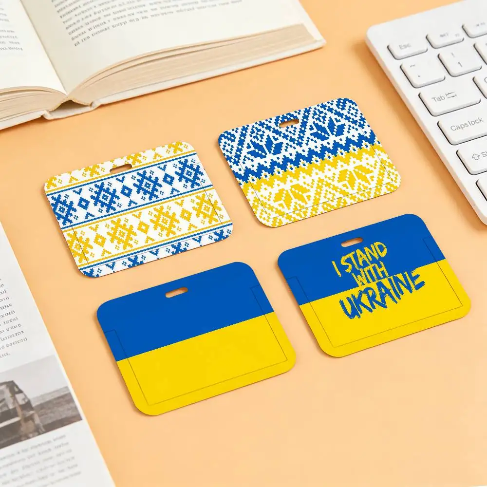 Porte-cartes à motif orné ukrainien, applicable aux cartes d'identité, aux cartes bancaires, aux cartes de transport en commun et aux cartes de travail