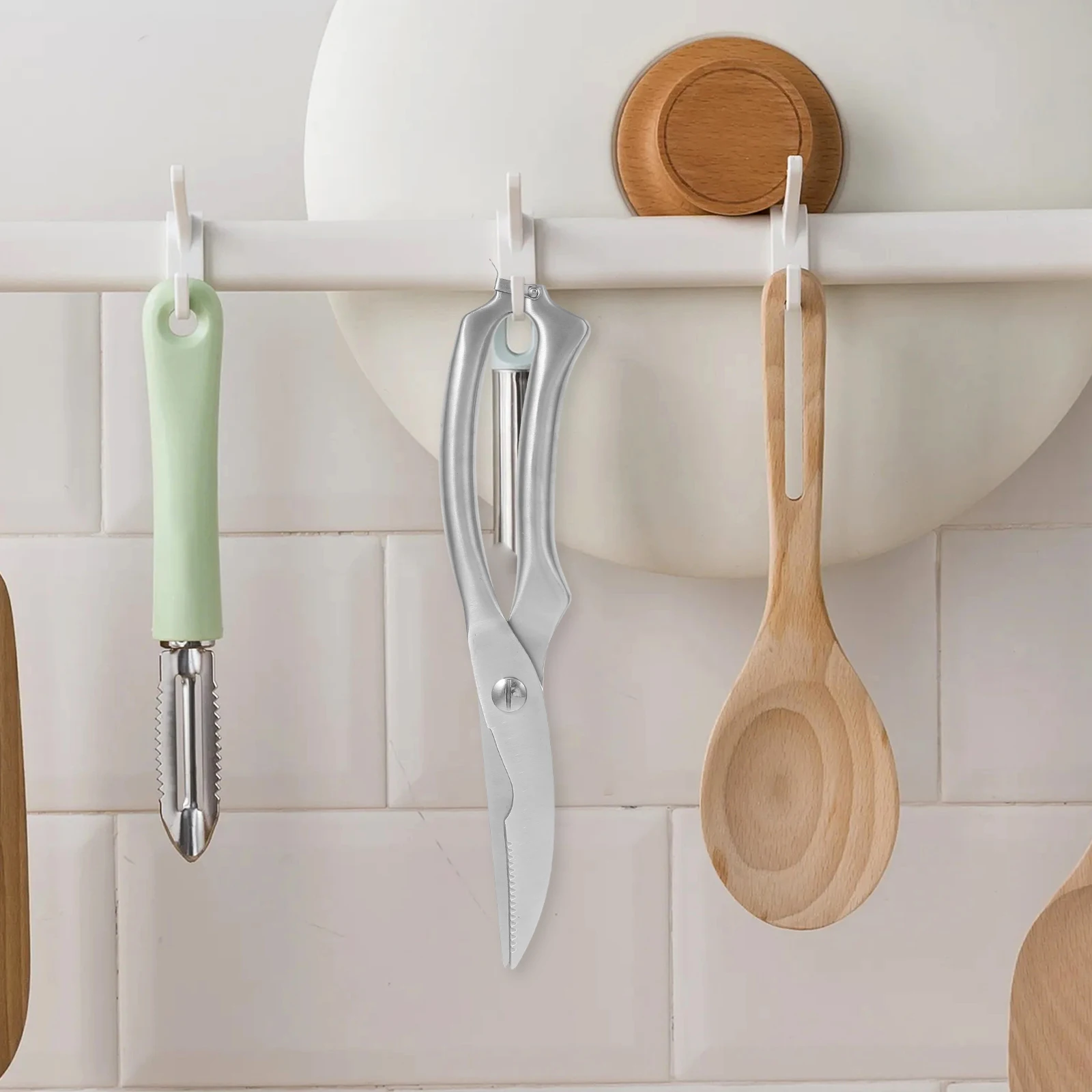 

Stainless Steel Kitchen Shears Heavy Duty Poultry Scissors For Meat Turkey Steak Lobster Seafood Bbq Grilling