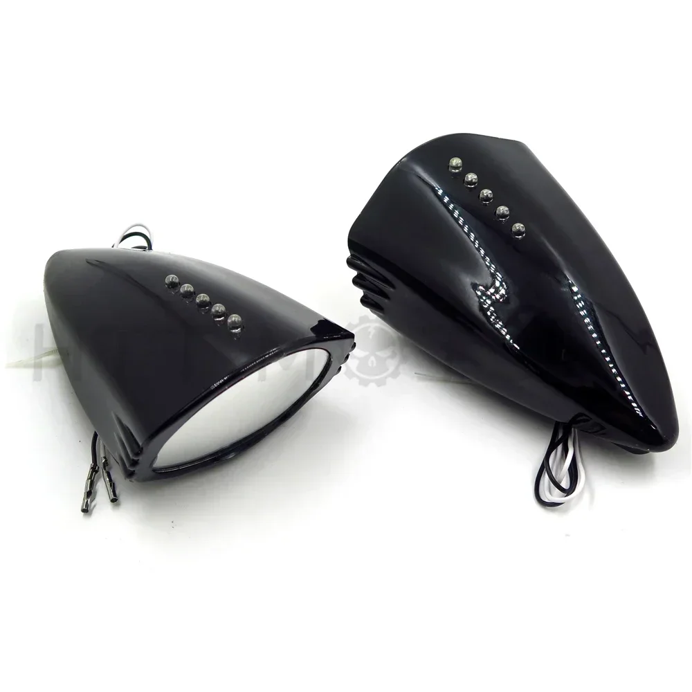 

LED Side Mounted Rear View Mirrors for All Suzuki GSX1300R Hayabusa GSXR 600/750/1000 Yamaha/Honda Sportbikes Motorcycle Parts