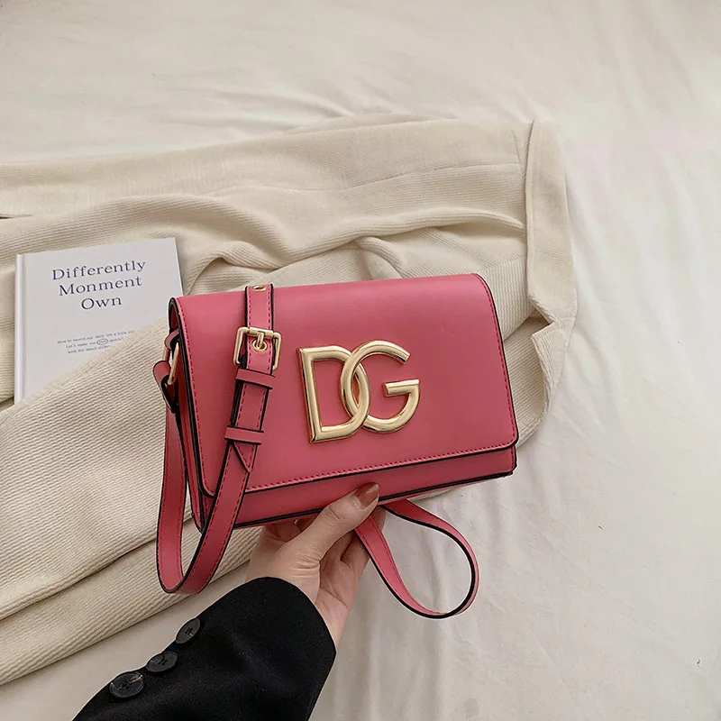 حقيبة كروس نسائية بألوان الحلوى لعام 2025، حقيبة كتف صغيرة مع طباعة حروف، محفظة صغيرة لطيفة للأزياء اليومية #6