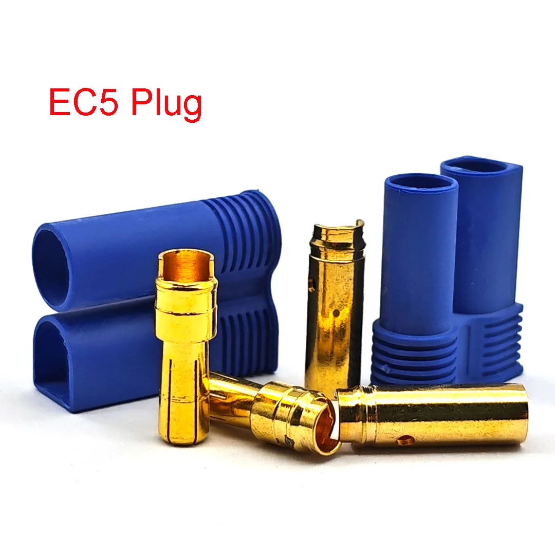 EC5 Banana Plug Bullet Connector Female+Male for RC ESC LIPO Battery/Motor