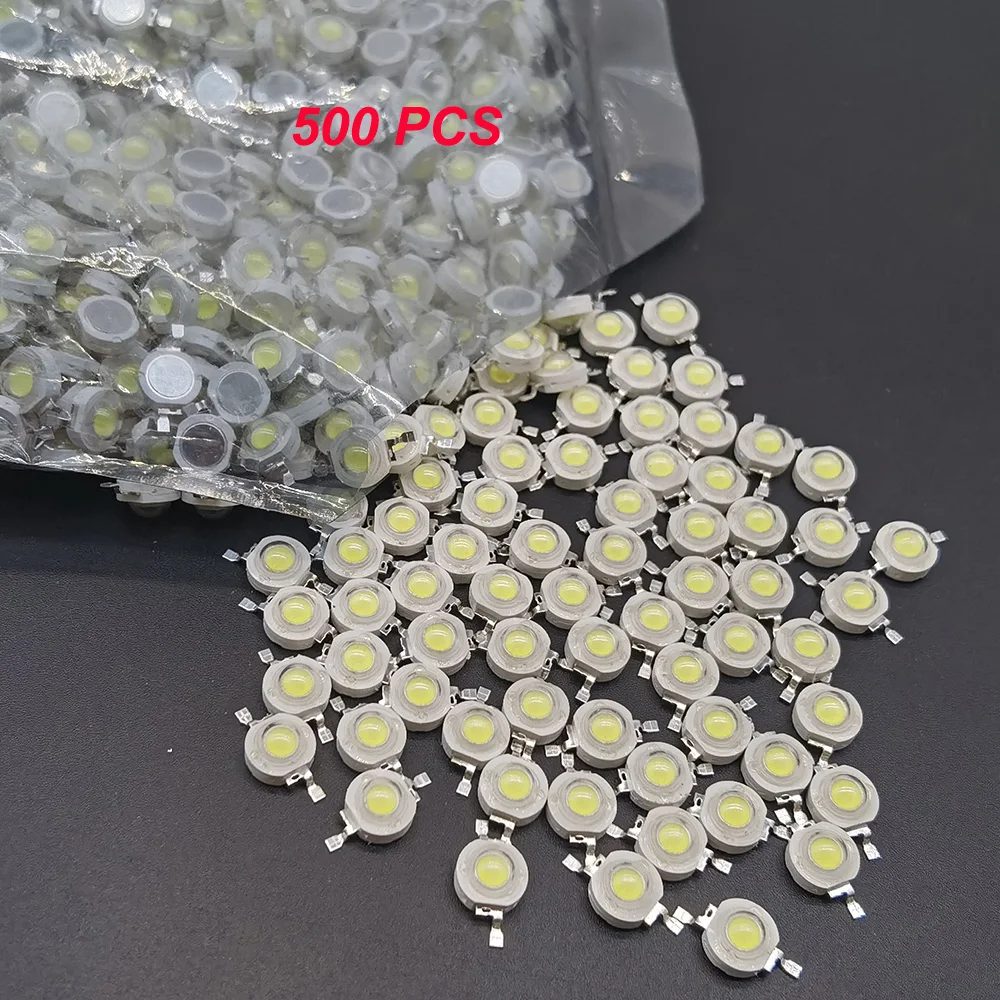 10-500 pz LED 1w 3w PCB Chip LED ad alta potenza, RGB rosso verde blu giallo bianco freddo natura bianco bianco caldo sorgente luminosa 20mm stella