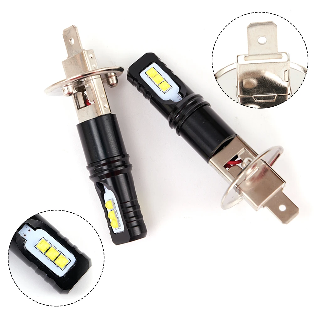 H1 6000K Xenon White Super Bright 8000LM CSP LED Fog Light Bulbs Kit Car Daytime Running Lights Car Headlight Fog Lamp