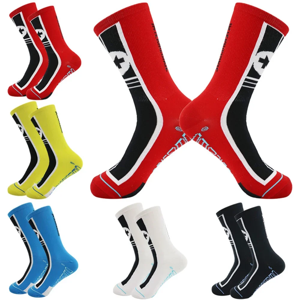 1 Pair Professional Cycling Socks breathable men\'s and women\'s sports running basketball compression socks