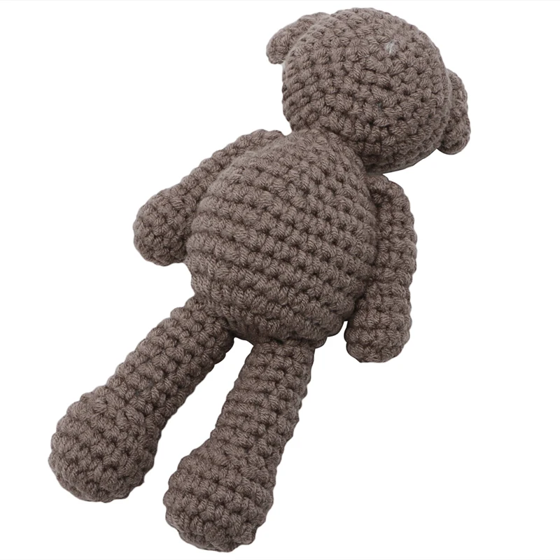 

77HD Hat Bear for Newborn Photography Shooting Crochet Knitted Bear