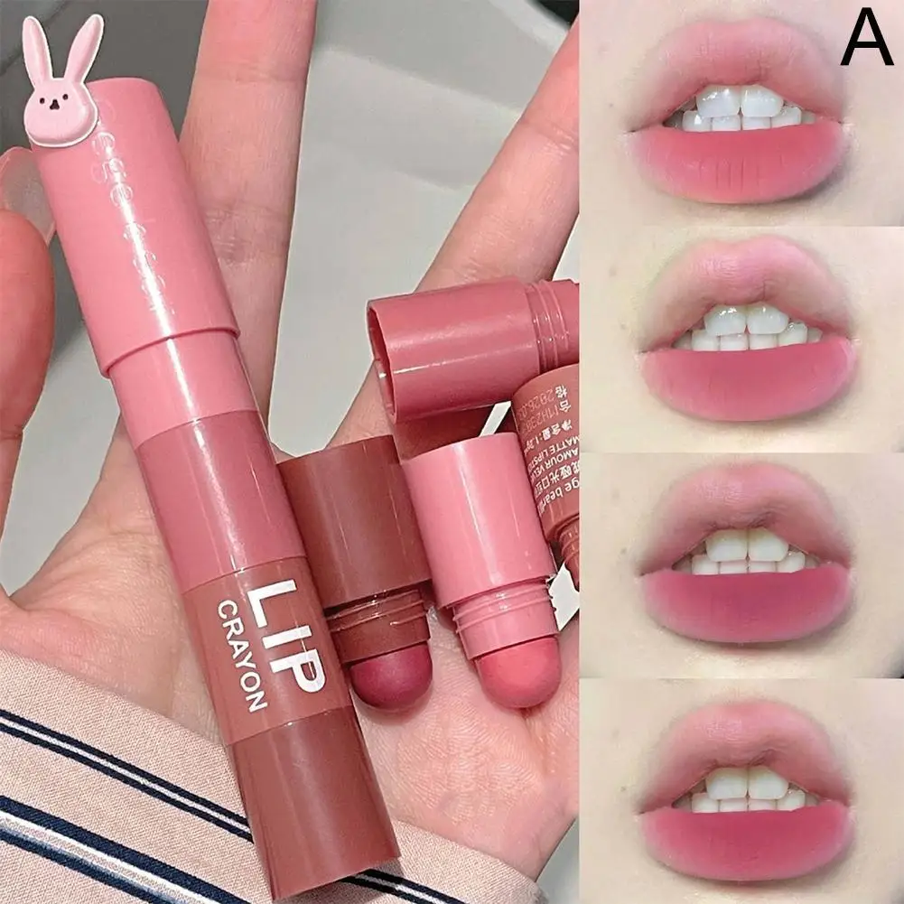 4 In 1 Nude Matte Lipstick Pencil Kit velluto Sexy labbra rosse tazza cosmetica rossetto penna trucco antiaderente tinta multicolore S4K4