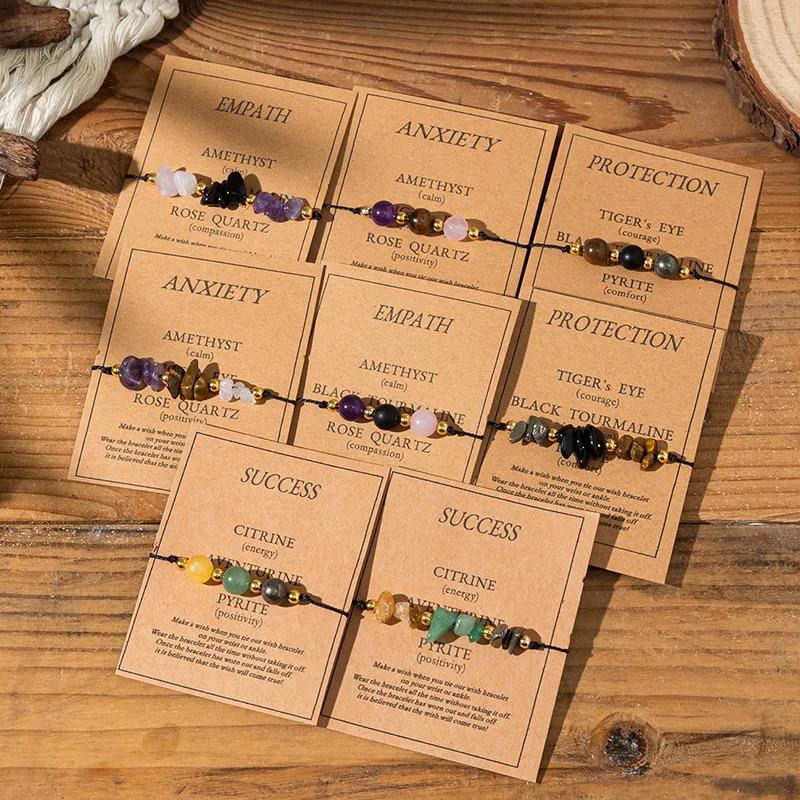 خمر نعمة الحجر الطبيعي الخرز سوار للنساء الرجال التصميم الإبداعي البوهيمي بسيط دقيق الأخلاقية مجوهرات هدايا