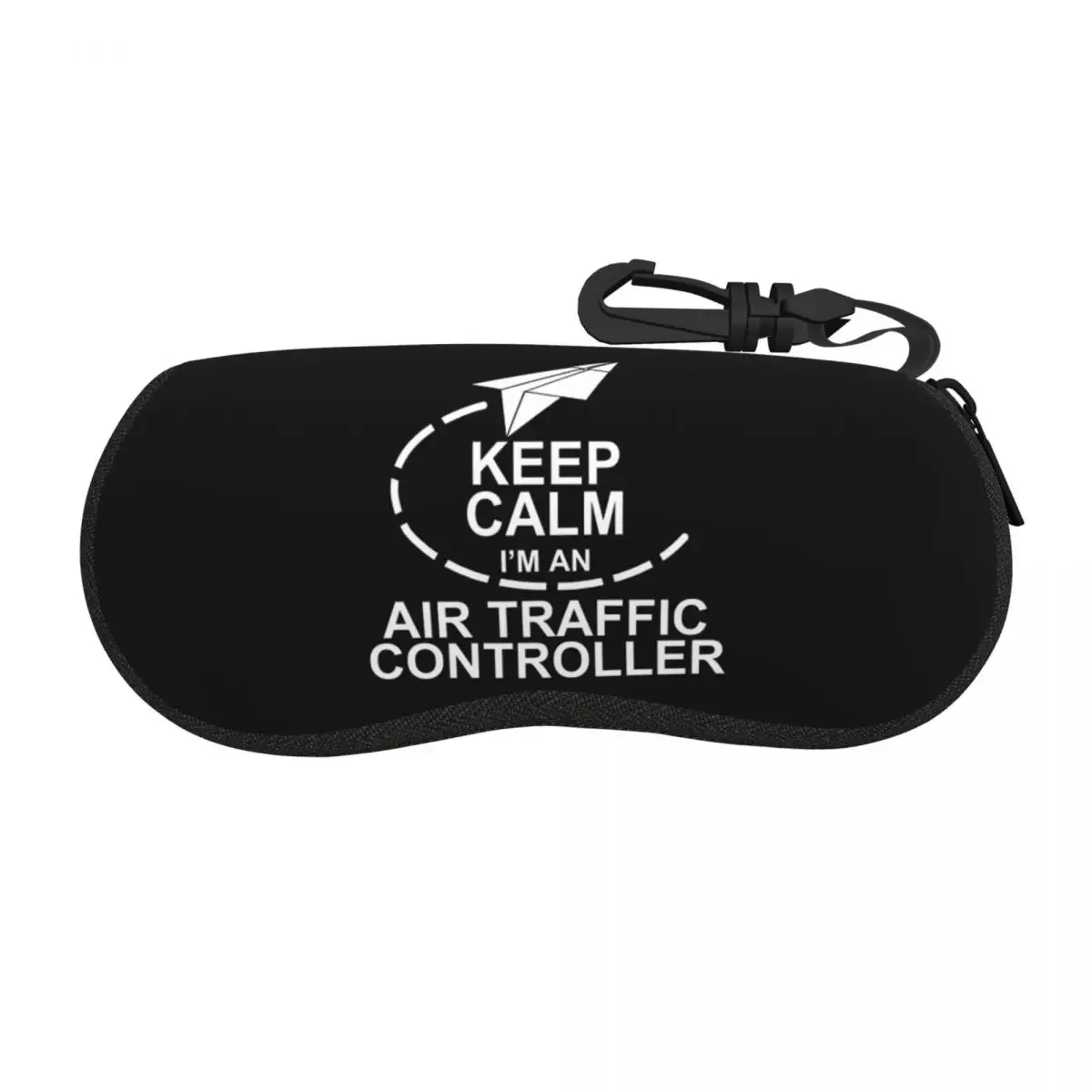 Custom Keep Calm Im An Air Traffic Controller Sunglasses Soft Case Aviation Airplane Aviator Shell Eyeglass Case Box For Glasses