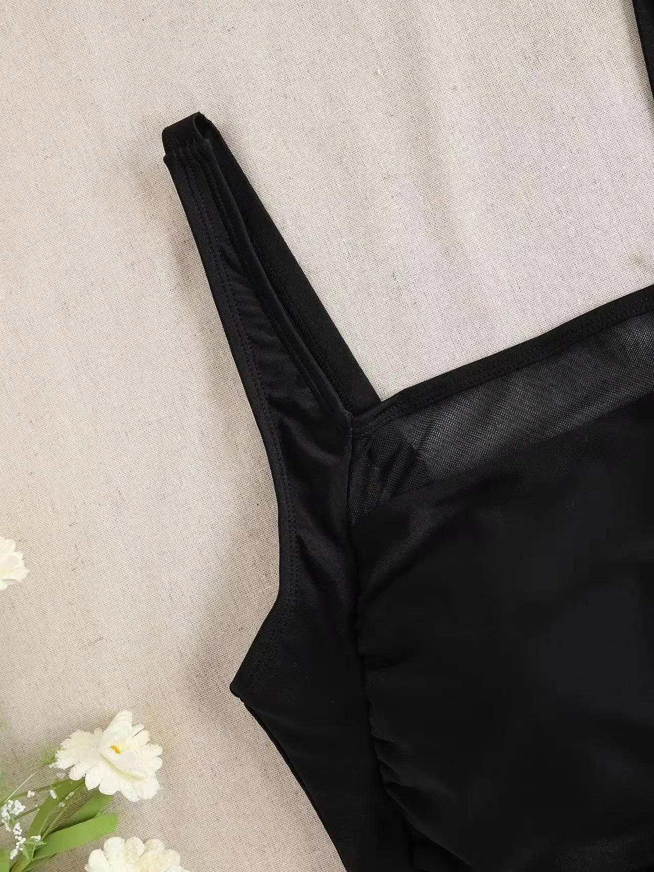 الرسن مجموعة البكيني ملابس السباحة القصيرة النساء عالية الخصر ملابس السباحة الإناث الجديدة السباحون السباحة الاستحمام لباس سباحة بحر #6