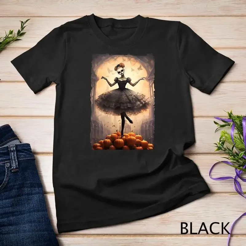 Halloween Dancer with Pumpkins Dance Top for Girls for Women Unisex T shirt