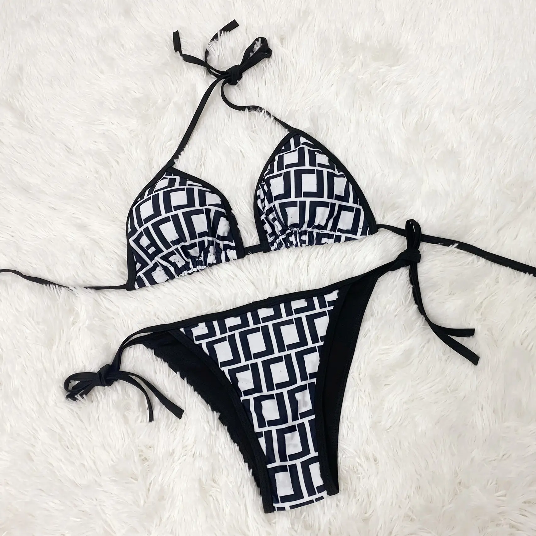 

2025 Bikini Contrast Color Bikini Swimwear Bathing Suits Swimsuits Womens Swimsuits Sexy Two-Piecs Swimsuit Fashion Beachwear