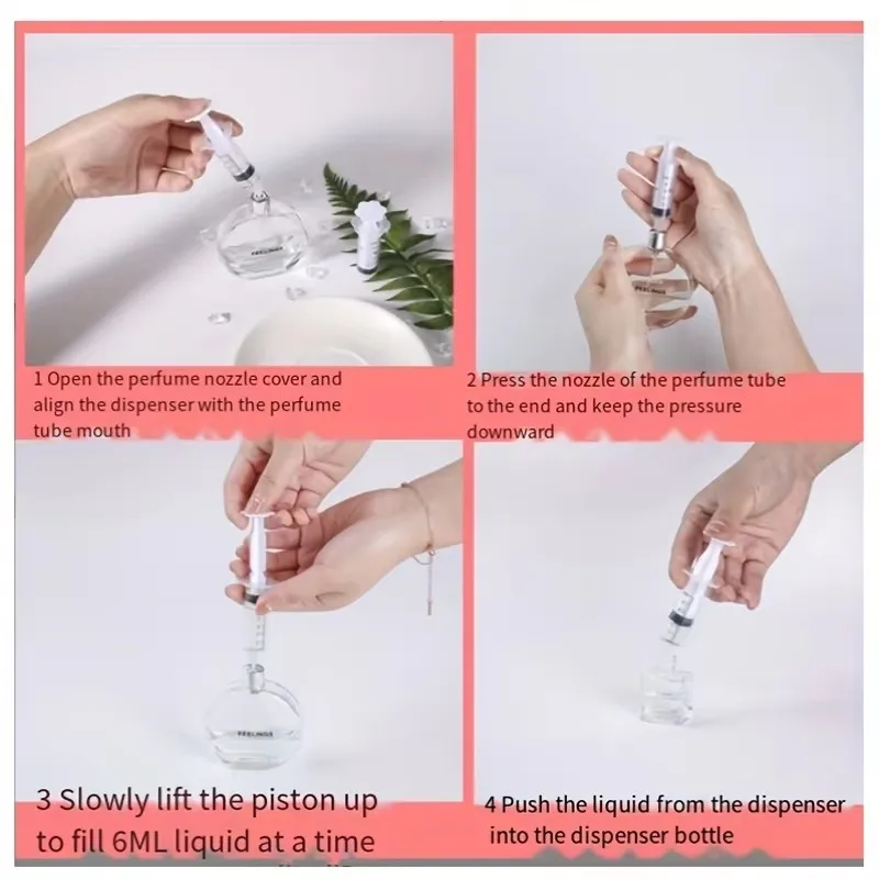 5ml Syringe Plastic Perfume Dispenser Tool for Filling Cosmetic Bottles