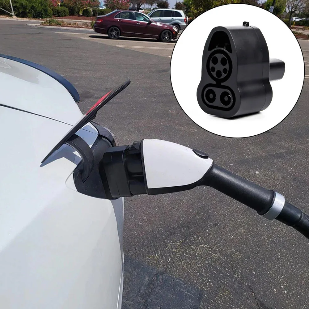 CCS1 및 J1772 콤보 고속 충전기 커넥터 Tesla 80A AC 300A 250KW DC 고속 충전기 2in1 CCS1&J1772 - TPC Tesla EV 어댑터 썸네일 2